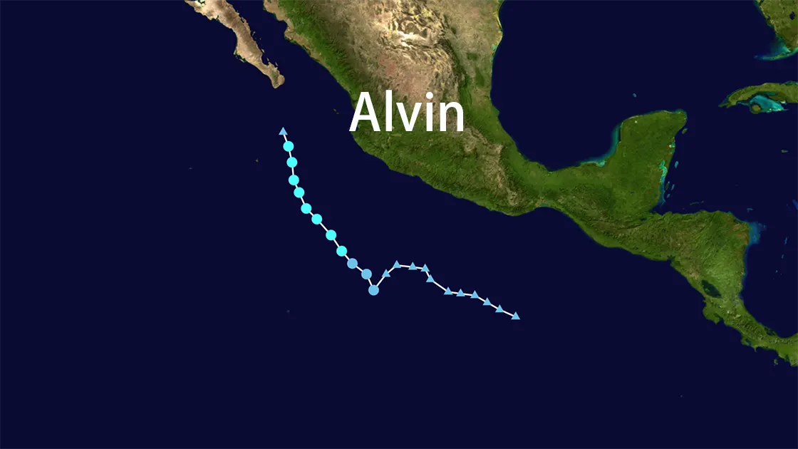 Track map of Alvin