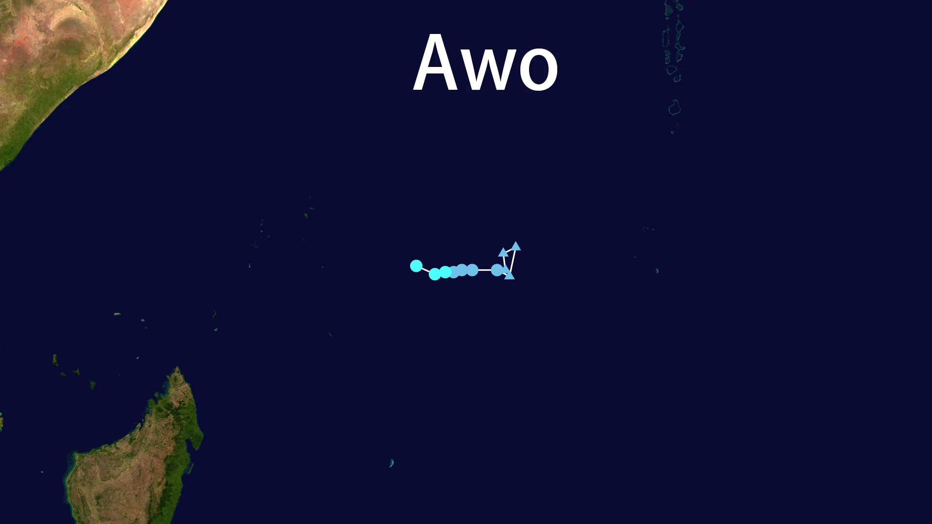 Track map of Awo