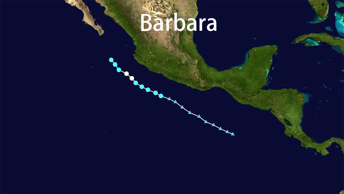 Track map of Barbara