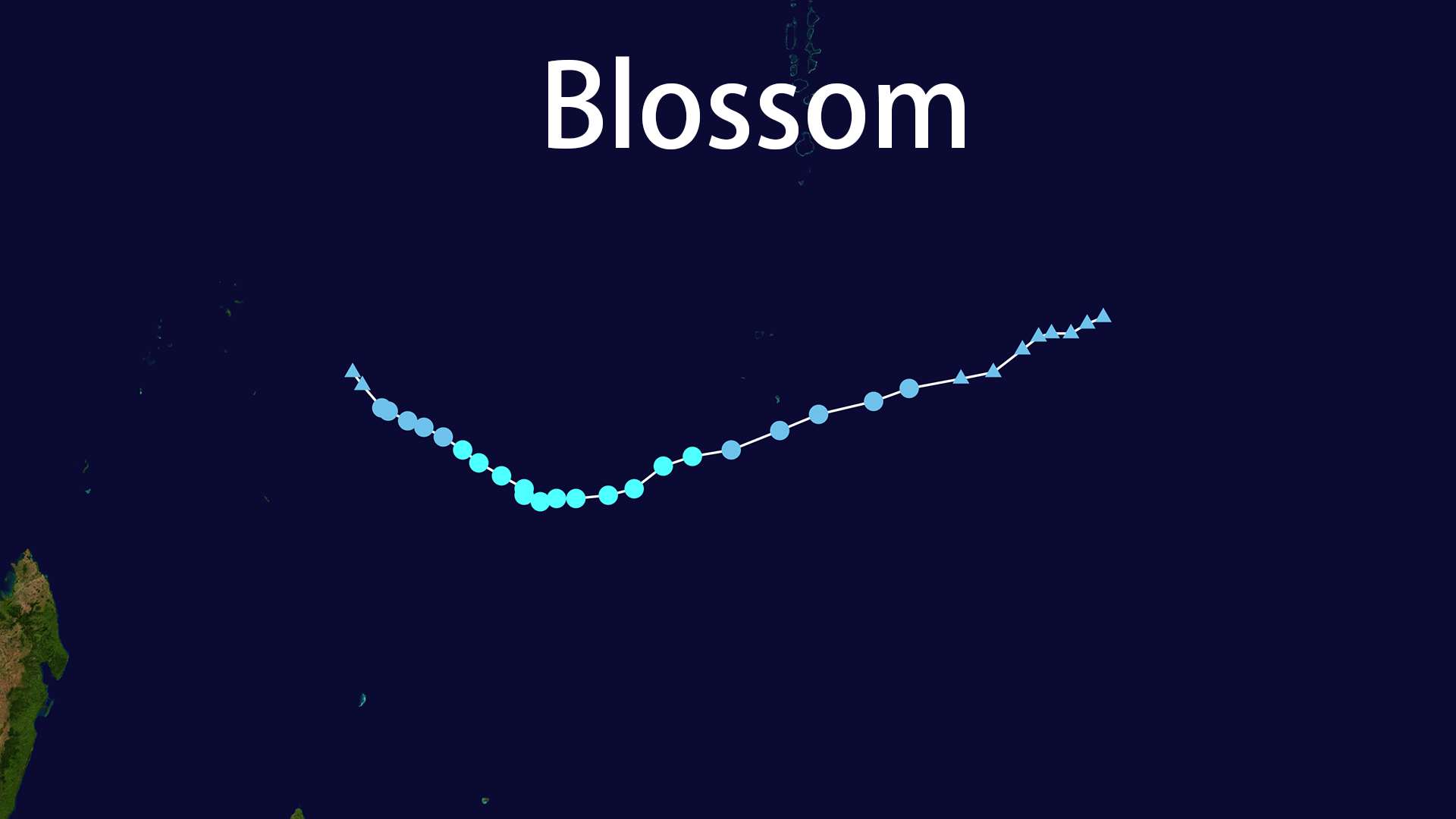 Track map of Blossom