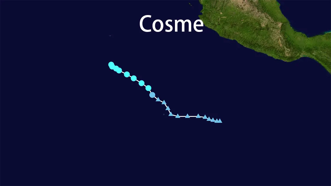 Track map of Cosme