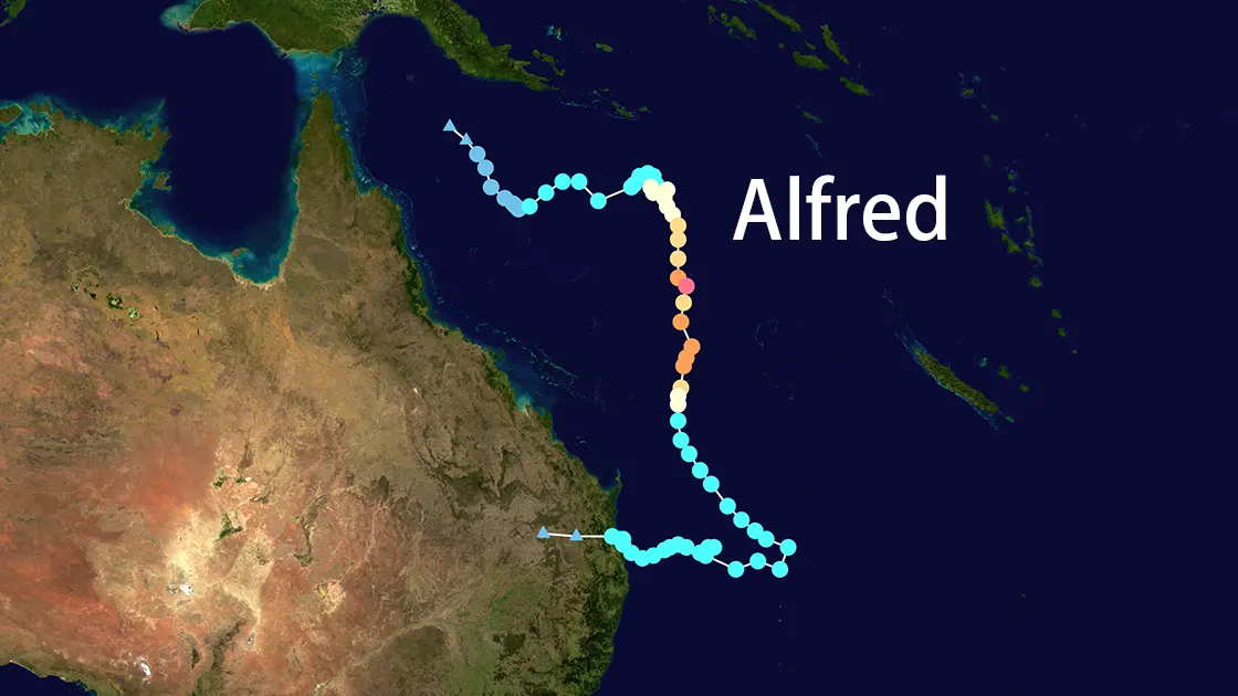 Track map of Alfred