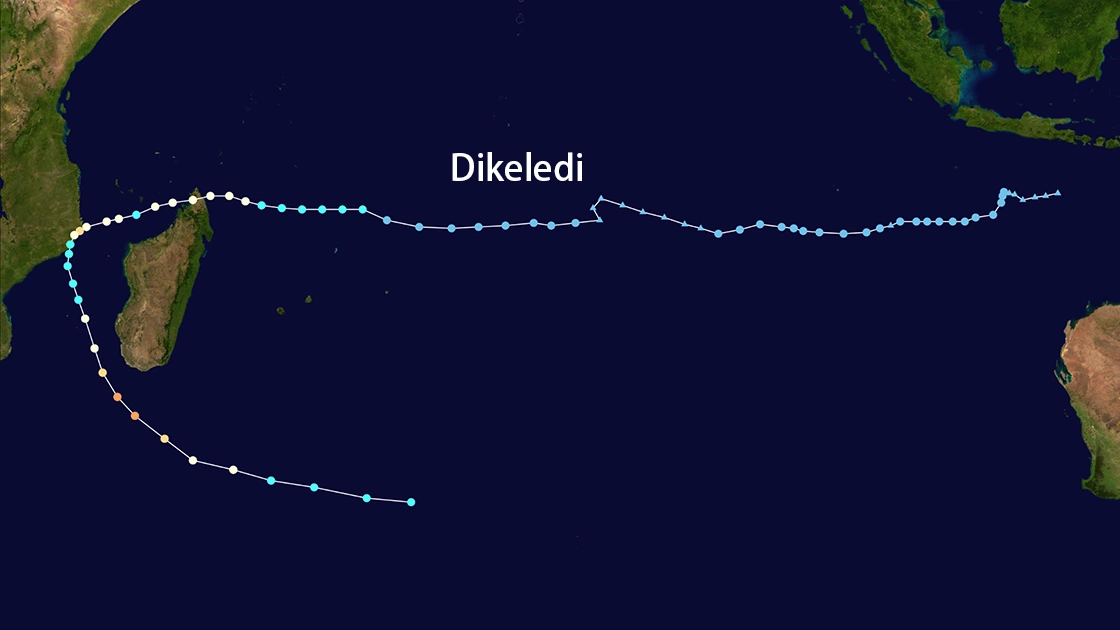 Track map of Dikeledi