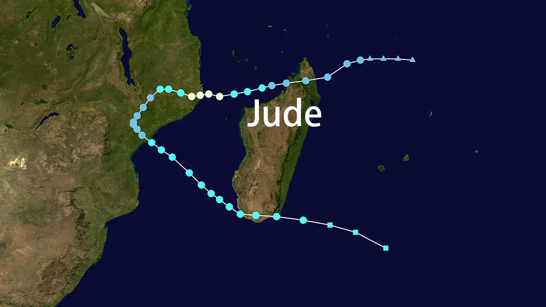 Track map of Jude