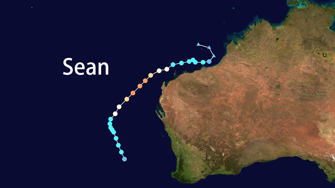 Track map of Sean