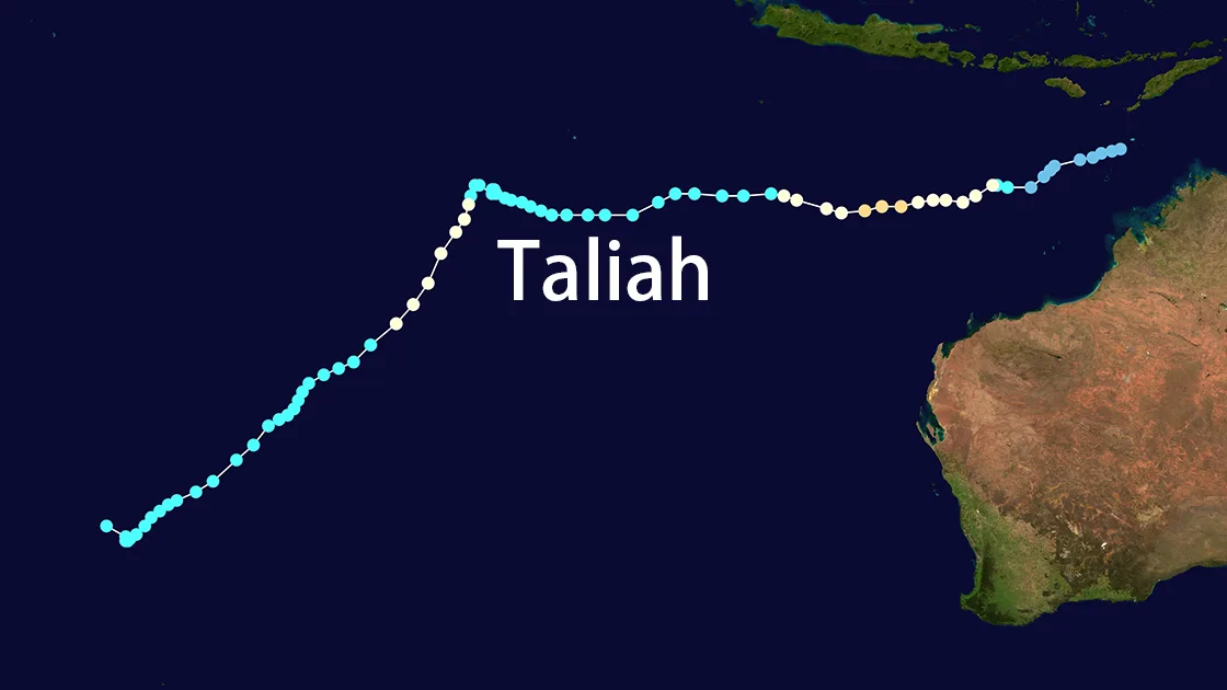 Track map of Taliah