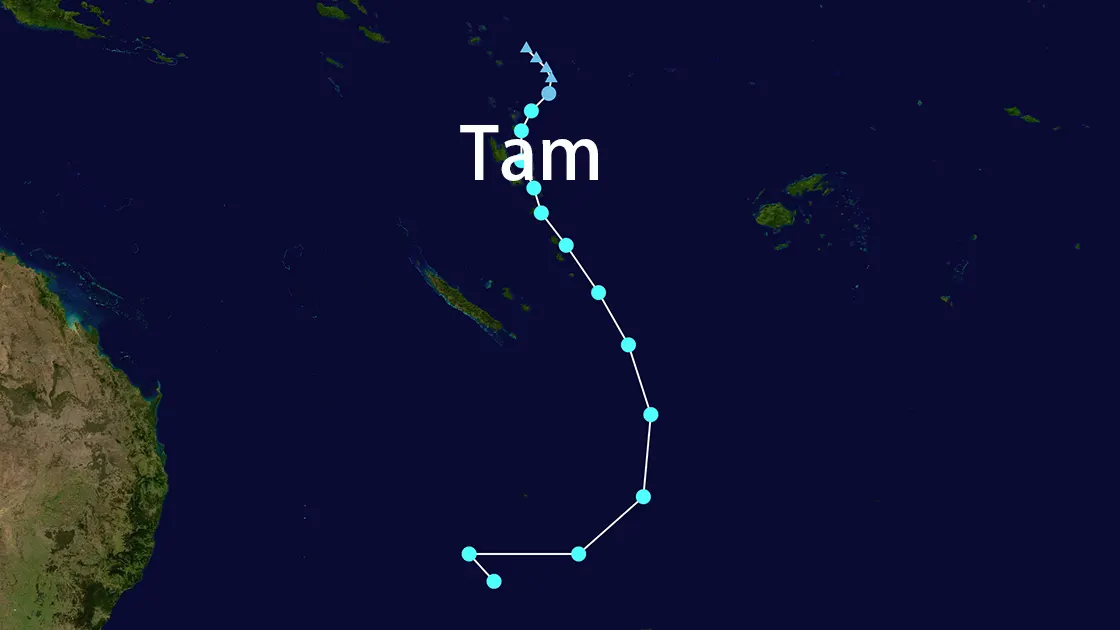 Track map of Tam