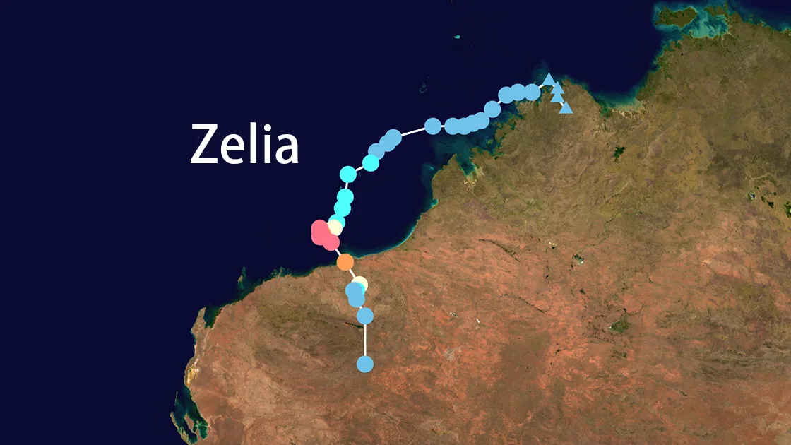 Track map of Zelia