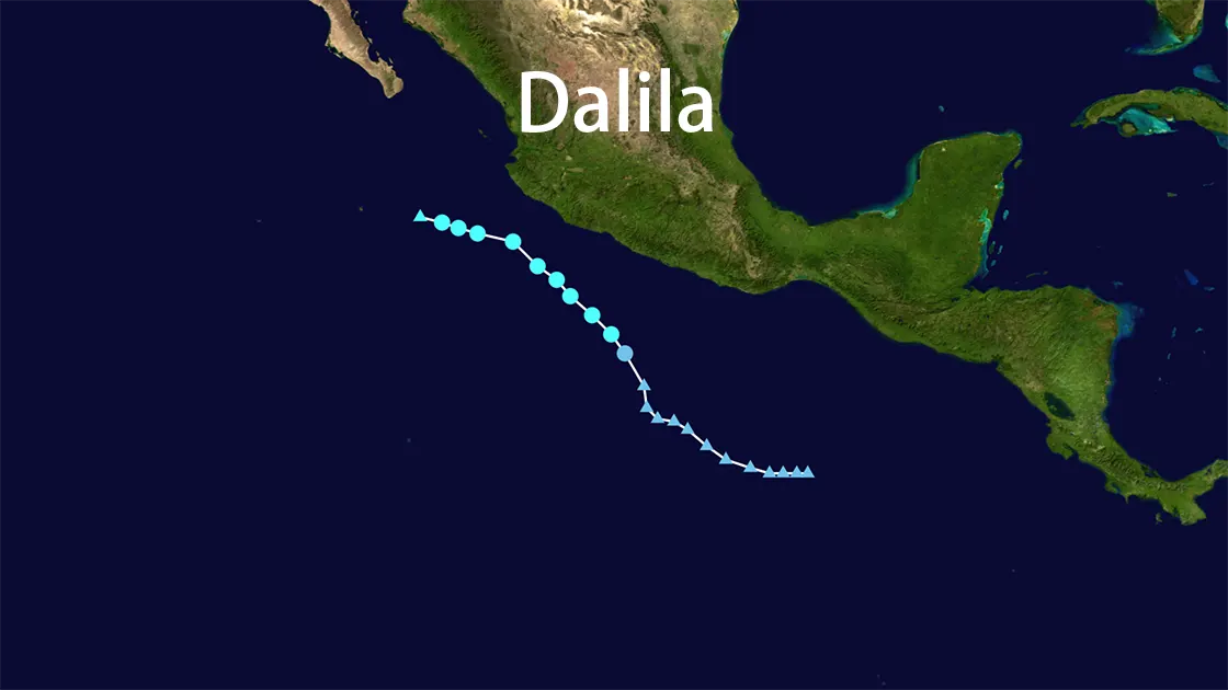 Track map of Dalila