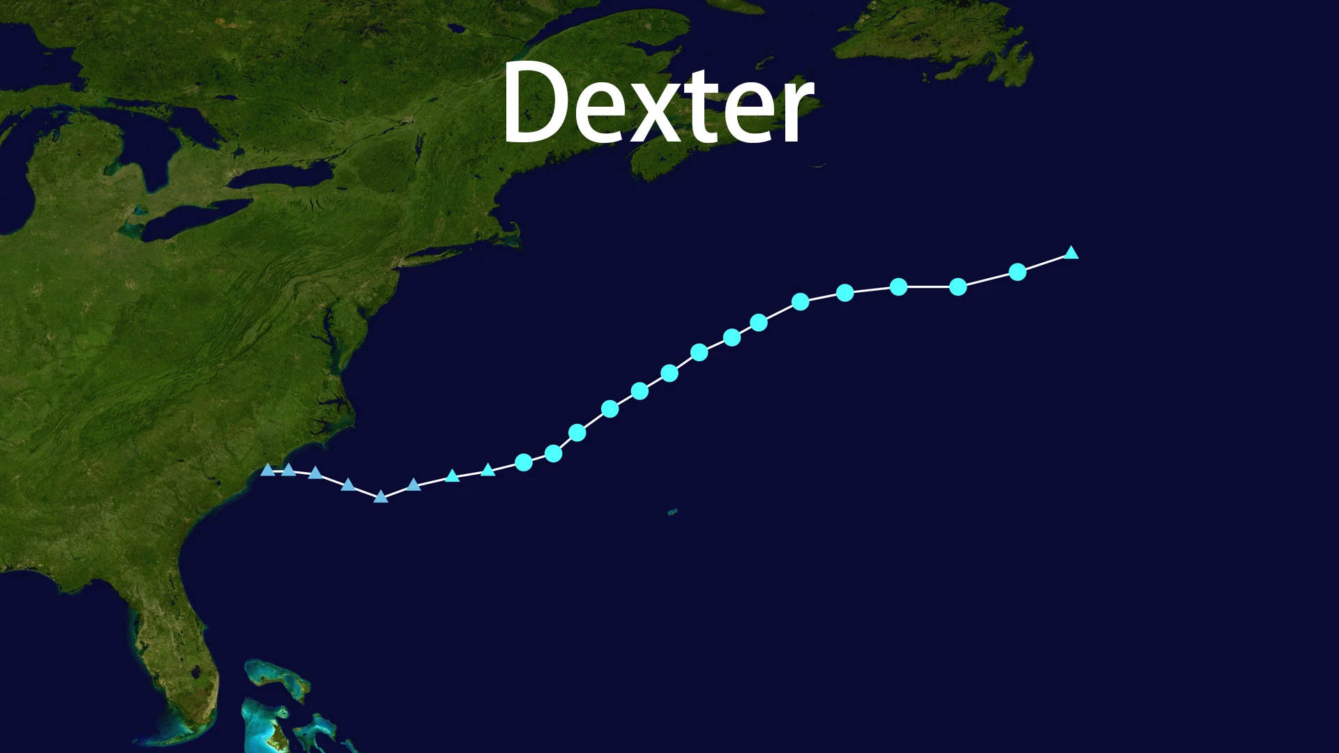 Track map of Dexter