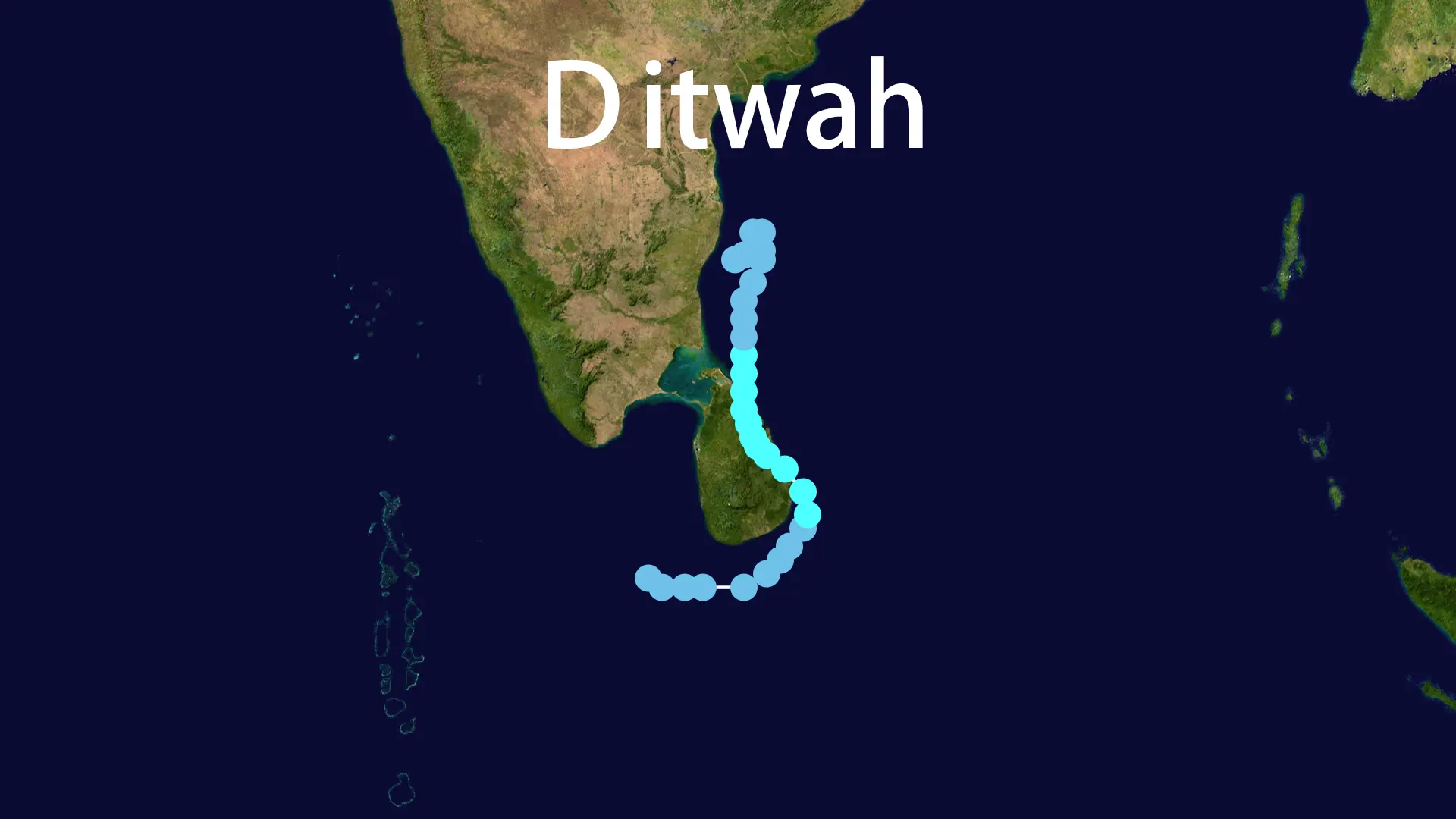 Track map of Ditwah