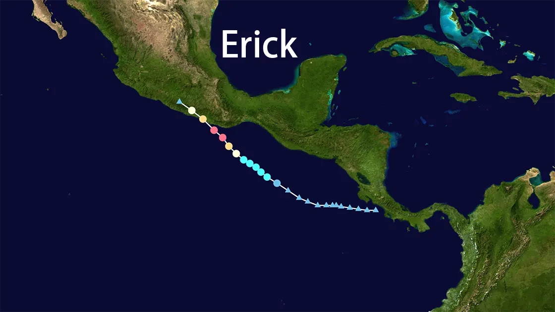 Track map of Erick