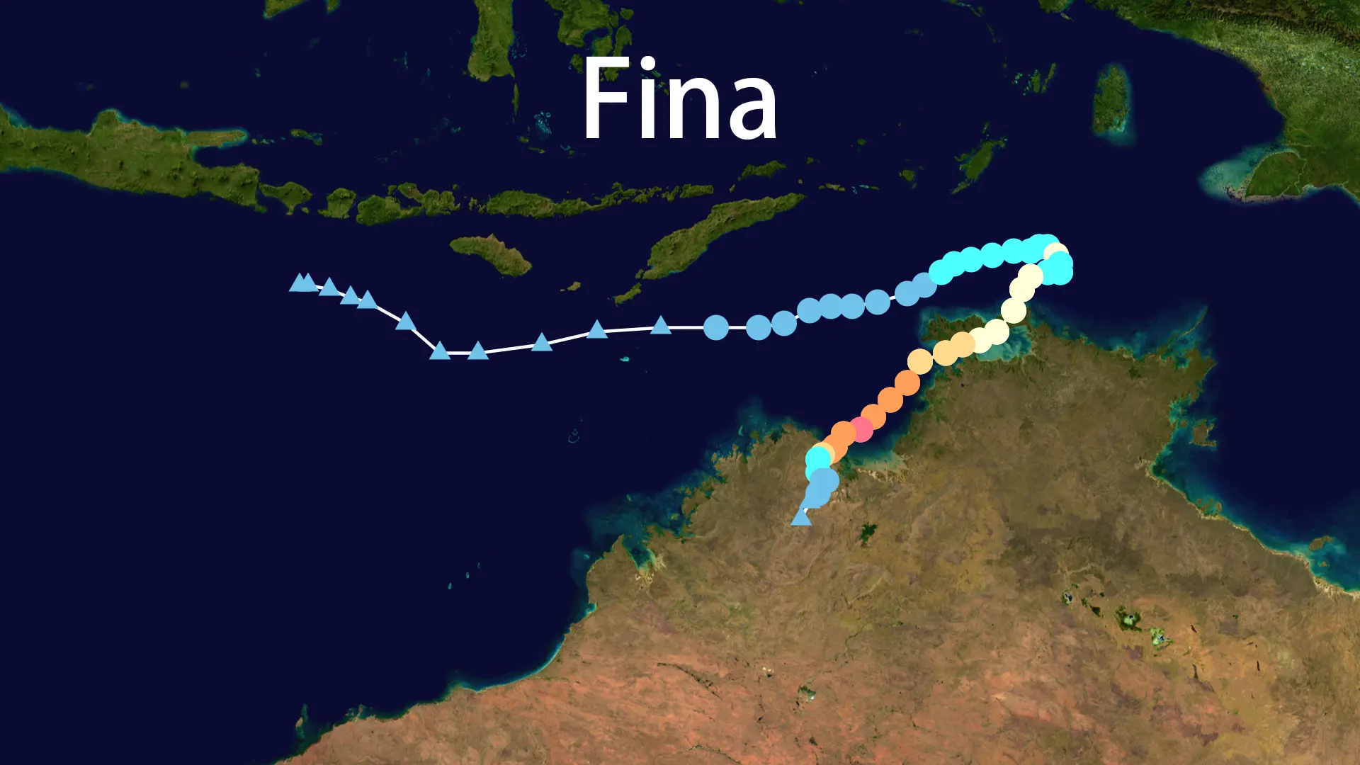 Track map of Fina