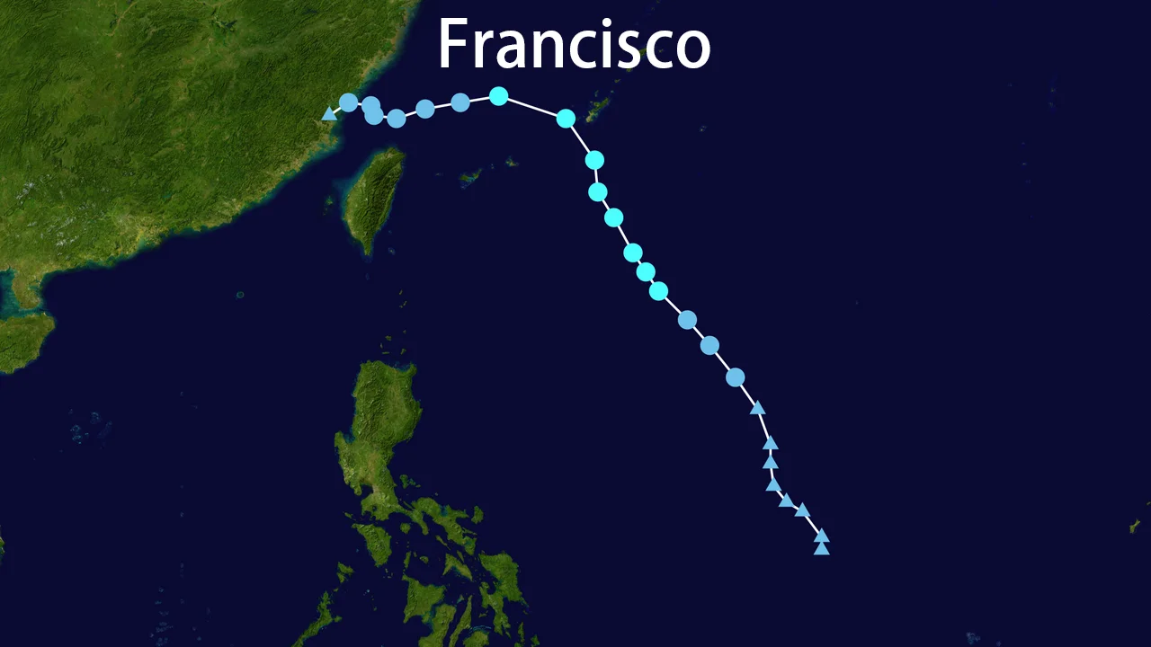 Track map of Francisco