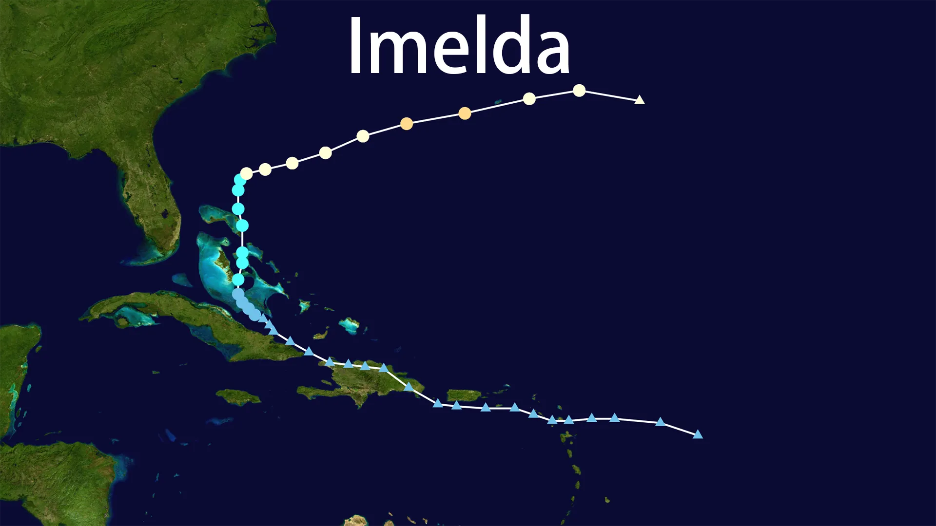 Track map of Imelda
