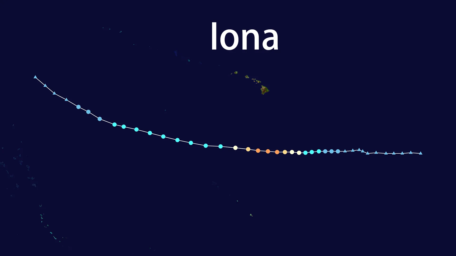 Track map of Iona