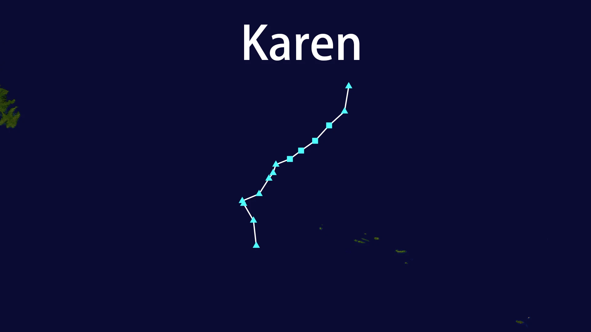 Track map of Karen