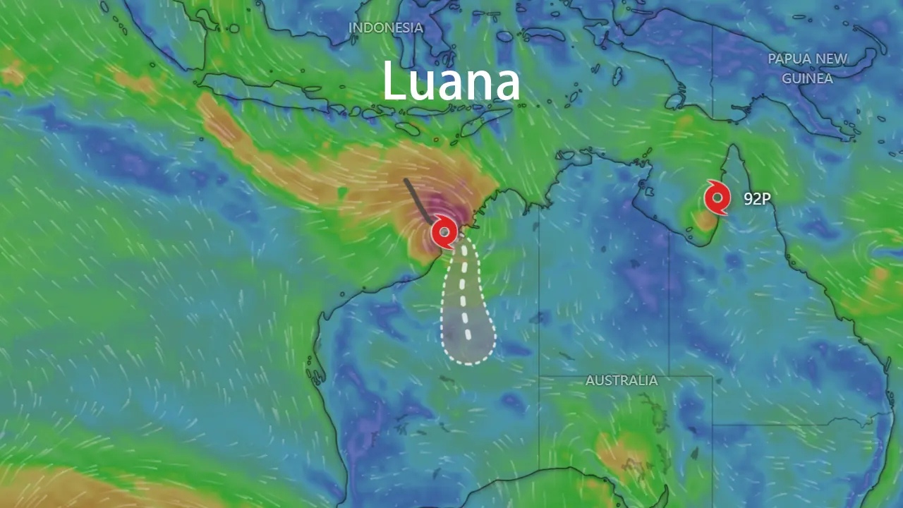 Track map of Luana