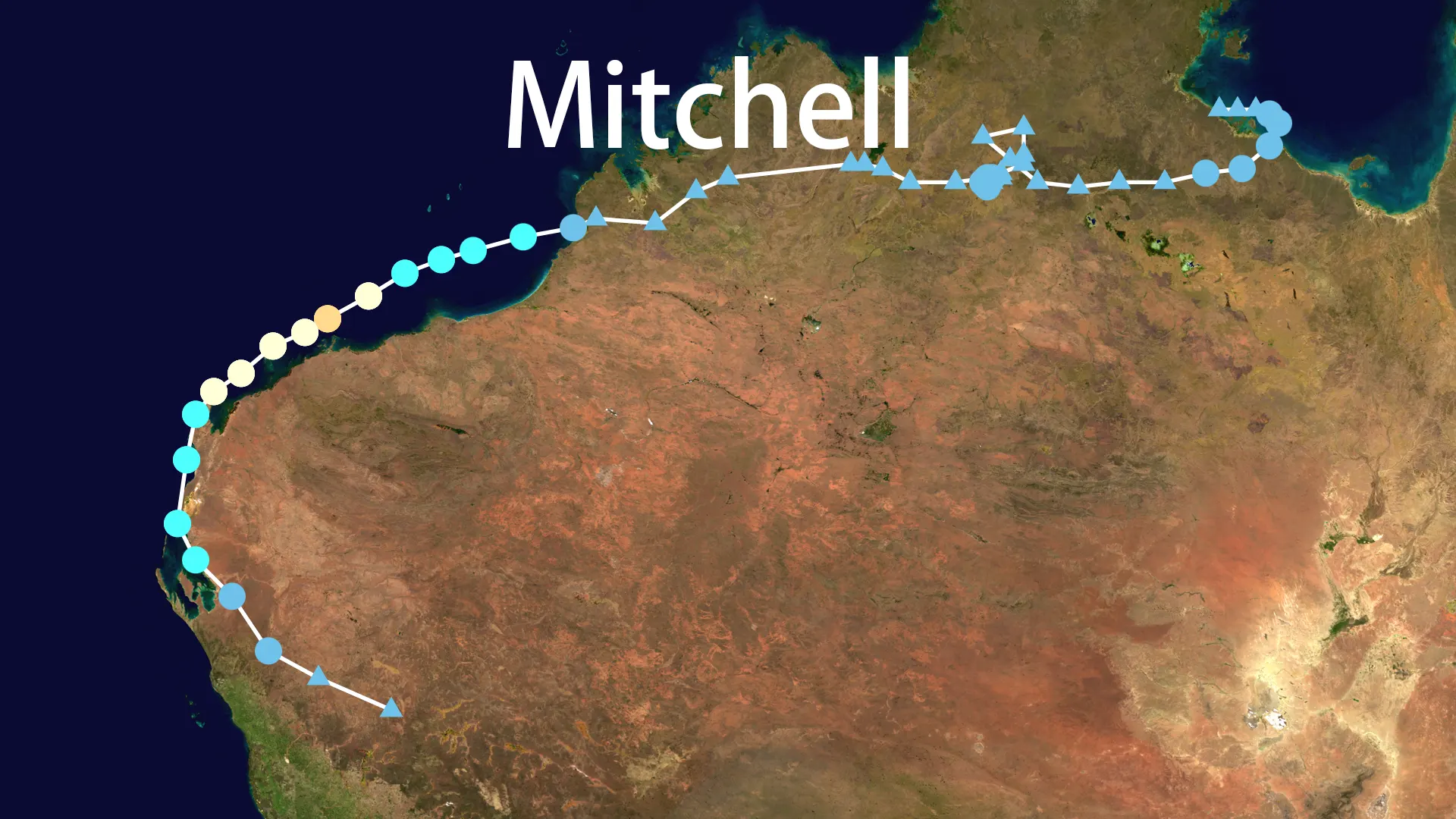 Track map of Mitchell