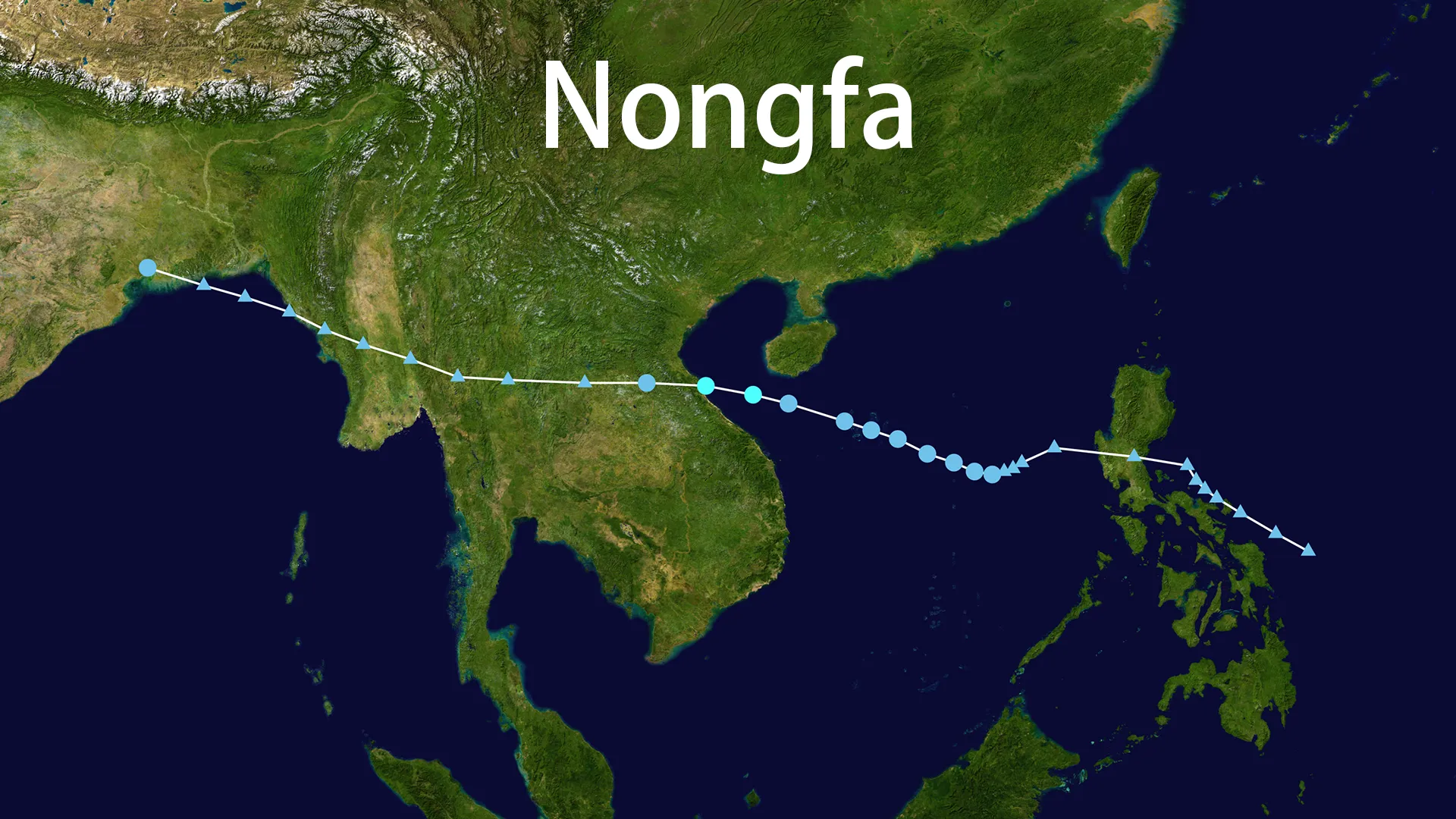 Track map of Nongfa