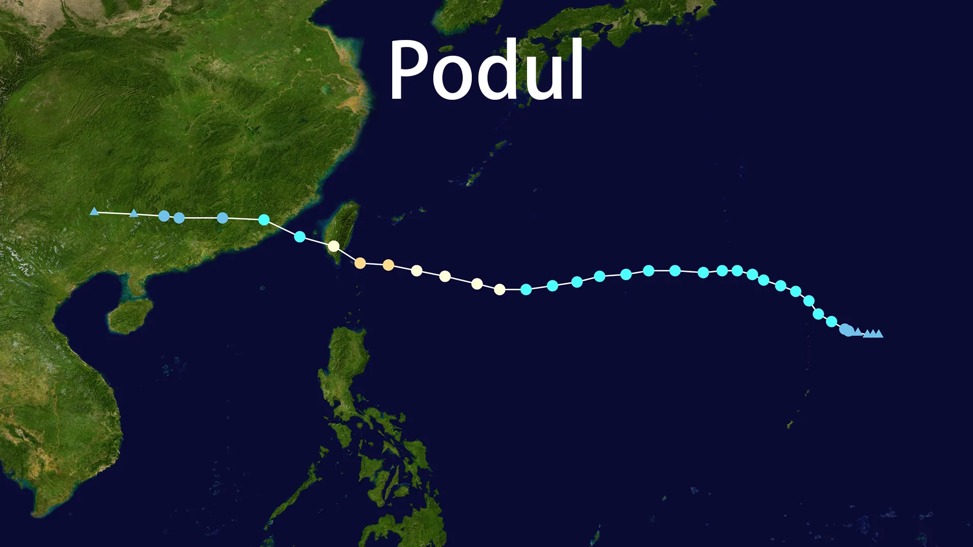 Track map of Podul