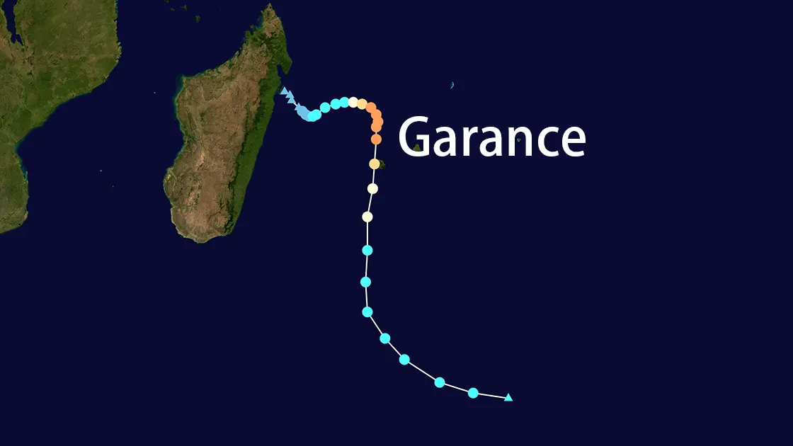 Track map of Garance