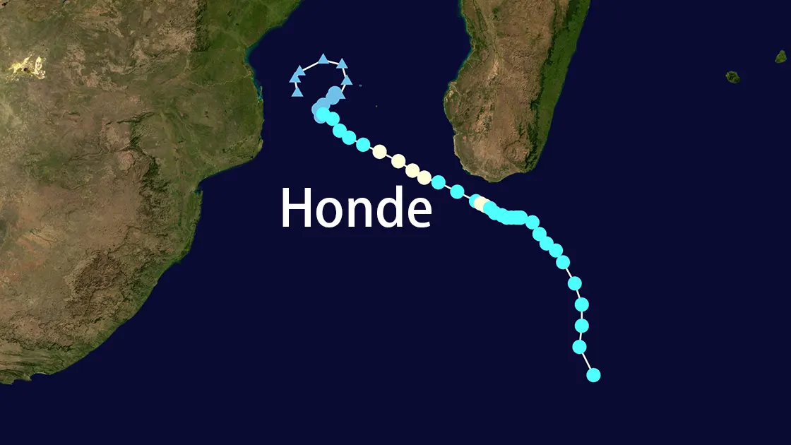 Track map of Honde